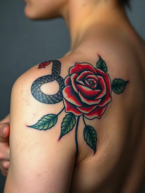 original snake tattoo photo